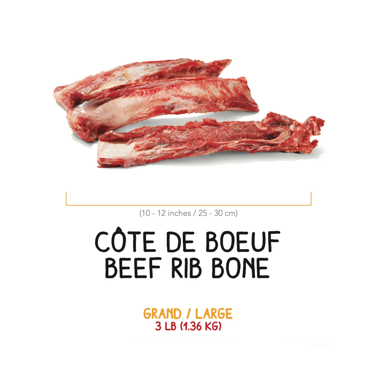 Côte de Boeuf - 3 lbs - Grand (10 - 12 pouces / 25 - 30 cm) – Image 2