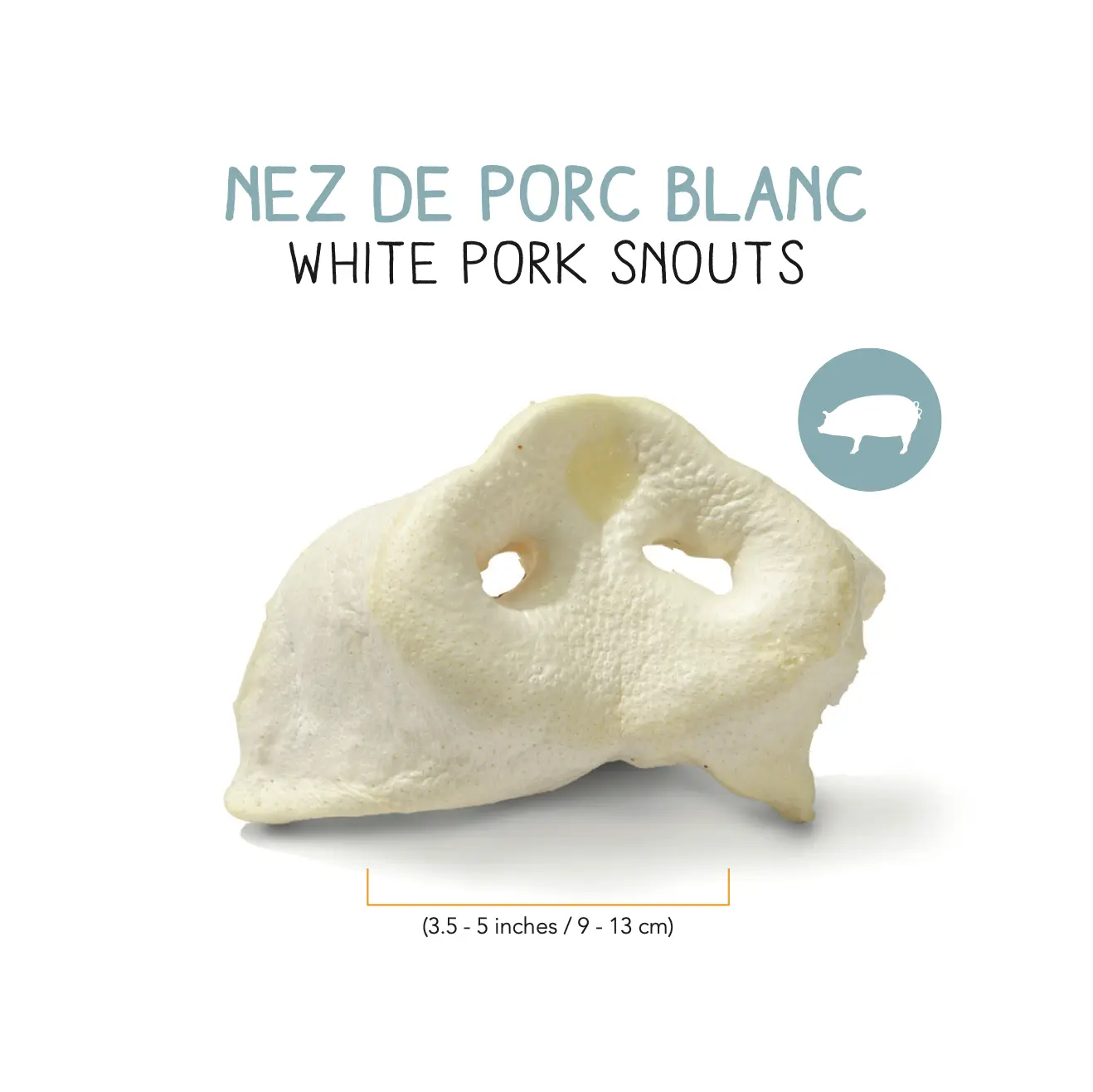 NEZ DE PORC BLANC DESHYDRATEE – Image 2